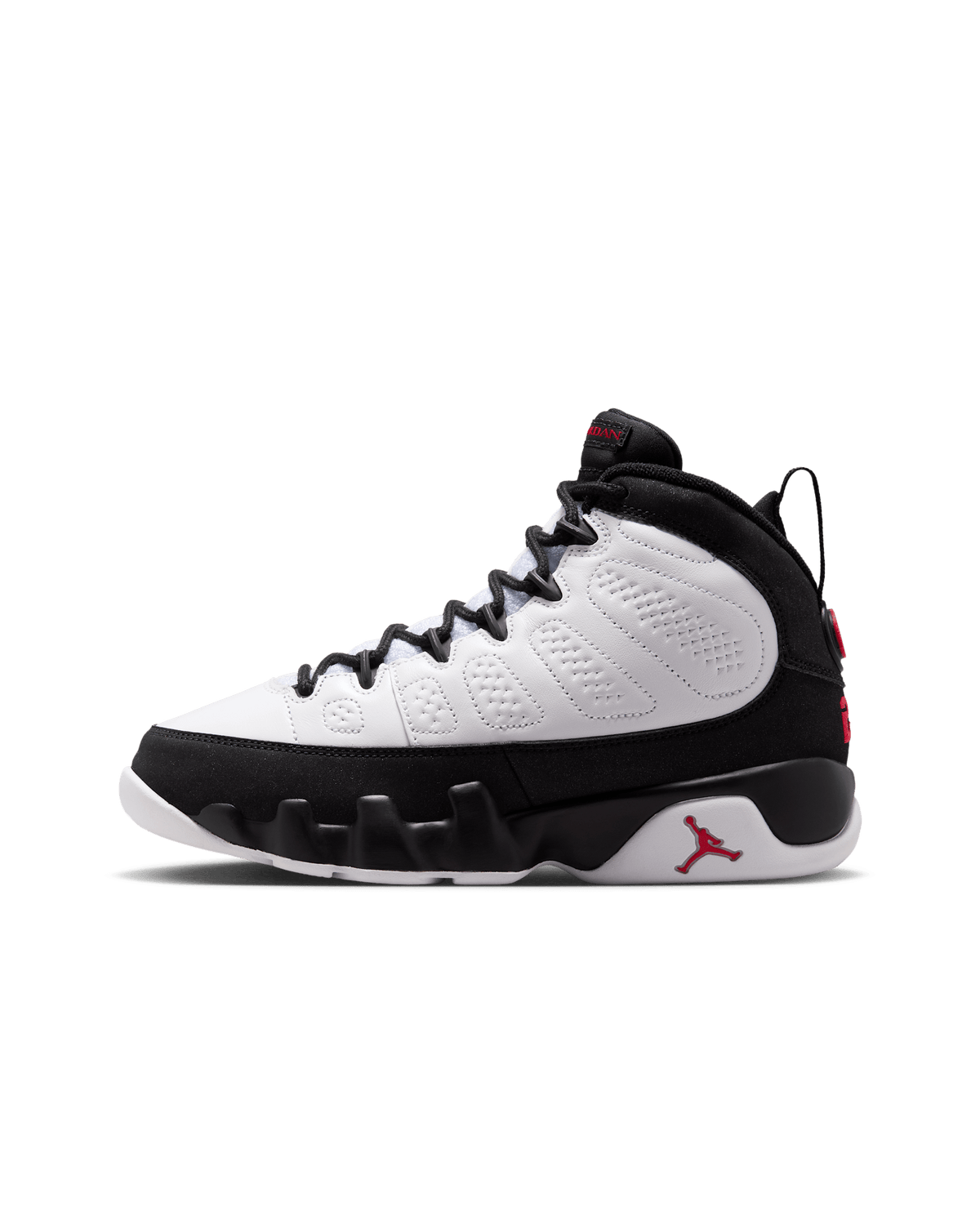 Air Jordan 9 Retro OG Space Jam detail Nike SNKRS angle