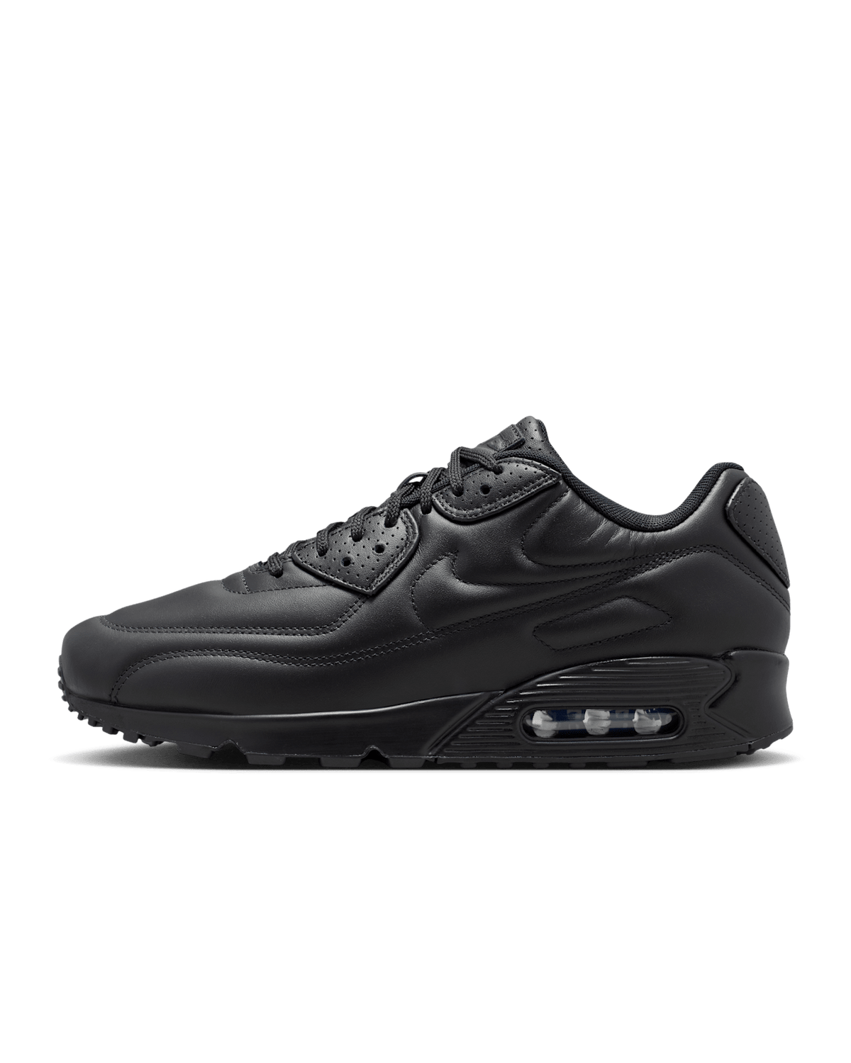 Nike Air Max 90 SP "Black" IV4504-001 lateral studio shot on white. Official Nike SNKRS image
