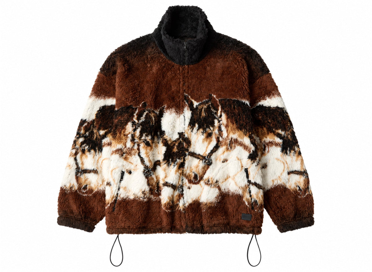 MM6 Maison Margiela Horse Portrait Fleece — flat front