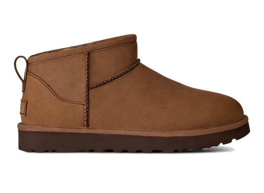 UGG Classic Ultra Mini Nubuck in Dark Chestnut - lead image
