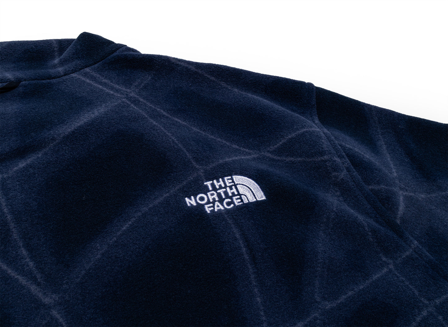The North Face Glacier Fleece Jacket in Print Summit Navy