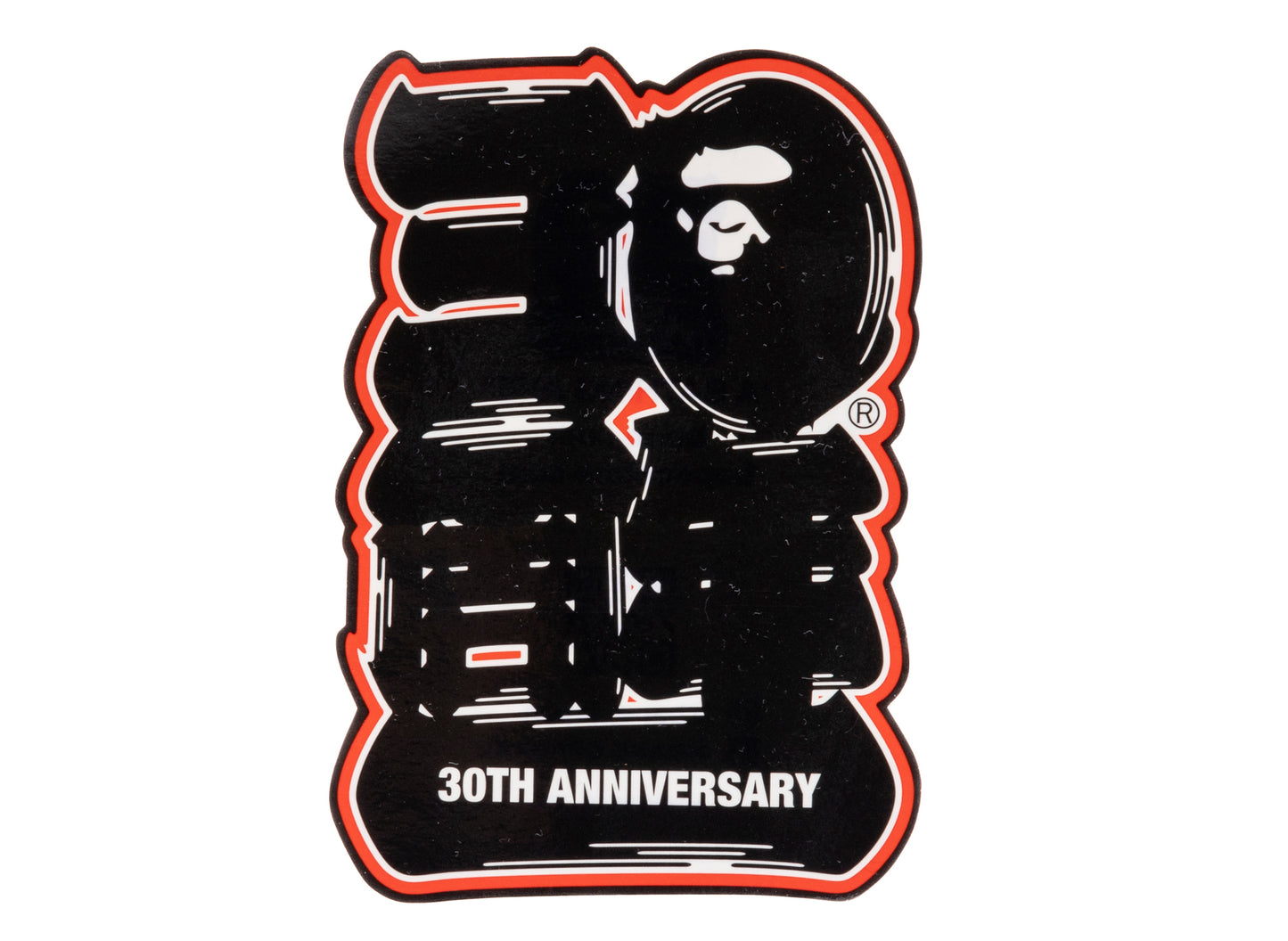 A Bathing Ape Bape 30th Anniversary Logo Aufkleber