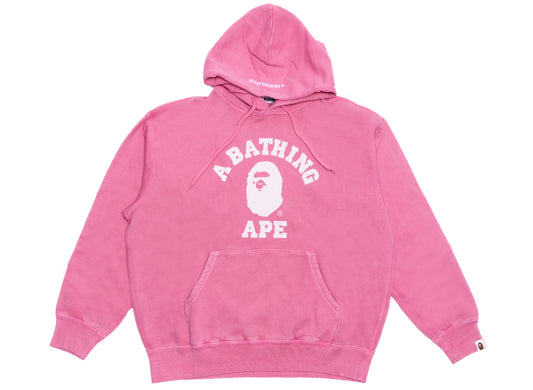 A Bathing Ape College Overdye Kapuzenpullover in Pink
