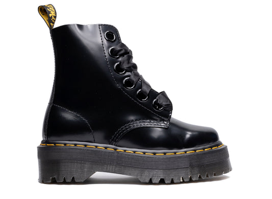 Botas con plataforma de piel Molly Dr. Martens para mujer
