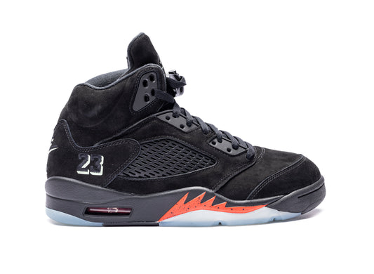 GS Air Jordan 5 Retro “Halloween” in Black / Picante Red