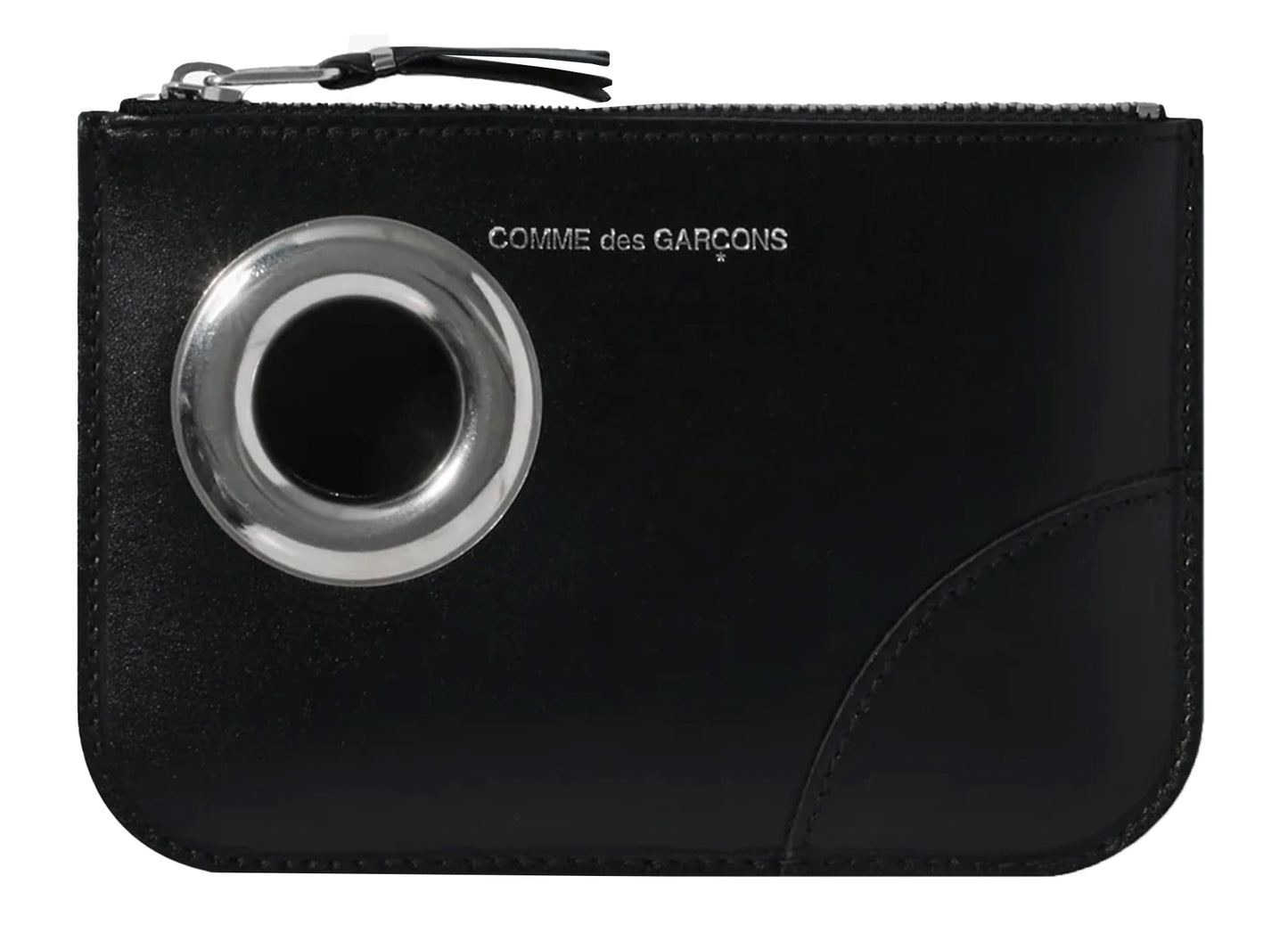 Billetera Comme des Garçon Silver Eyelet 'SA8100SE'