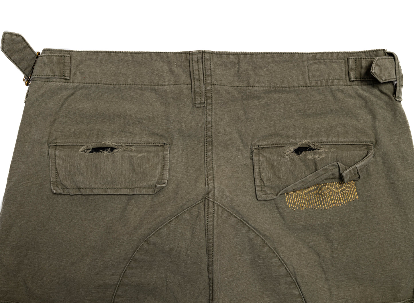 Mastercraft Union Midori Cargo Trouser in Olive Green, men's cargo pants, view 5
