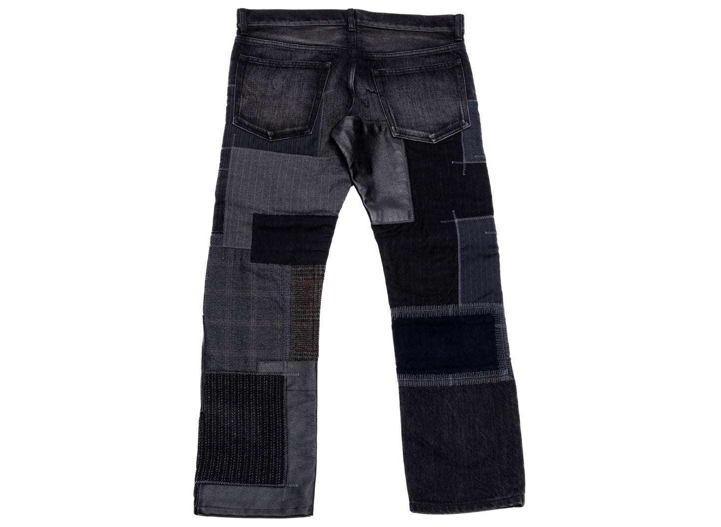 Junya Watanabe MAN Vaqueros vaqueros de patchwork