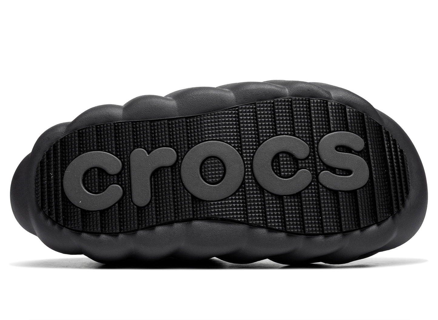Crocs Overpuff Translucent Shorty in Black - Damaged