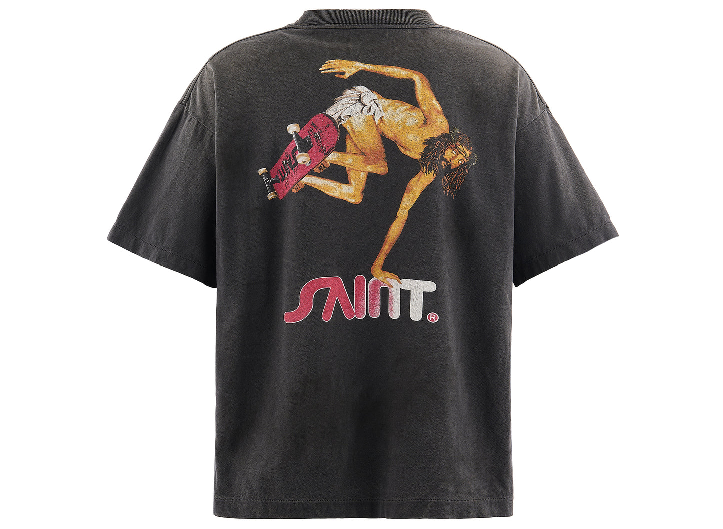 Saint Michael 'Skate' SS T-Shirt in Schwarz