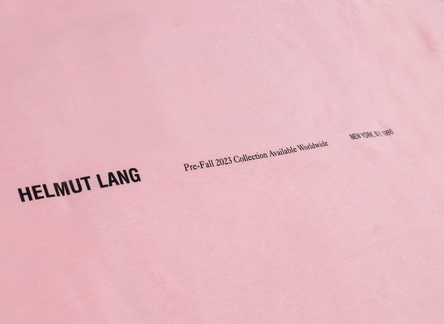 Camiseta Helmut Lang con foto