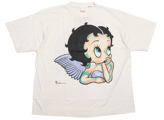 Saint Michael Angel SS T-Shirt in White, men's white short sleeve t-shirt