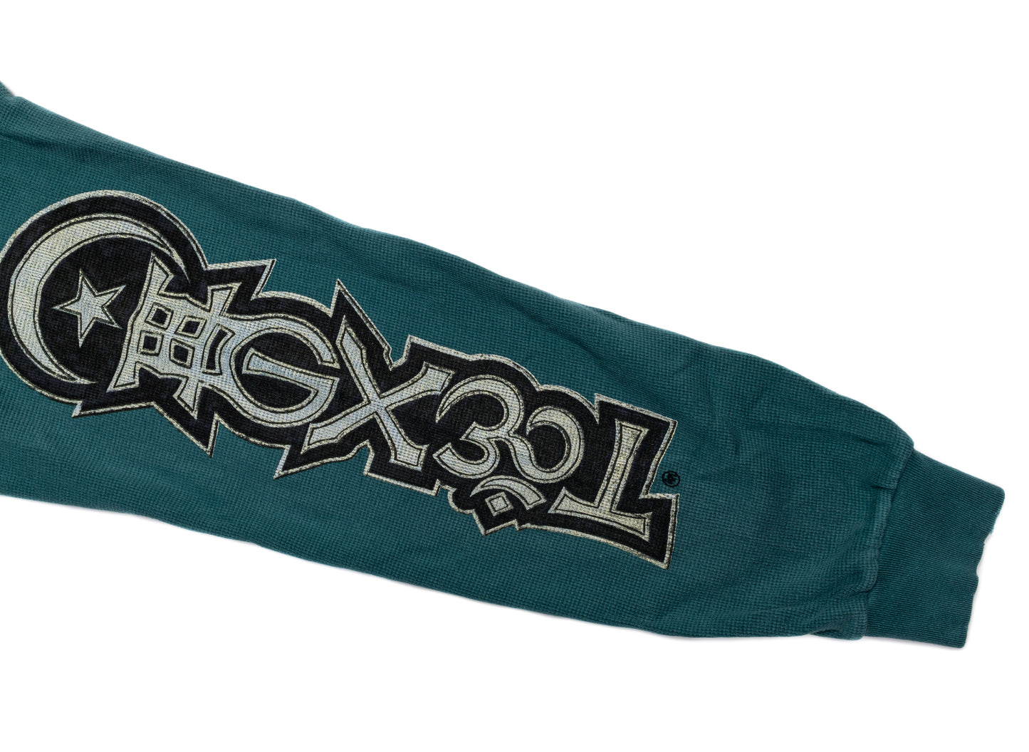 Hellstar Coexist Sigil Thermal in Green, sleeve graphic detail