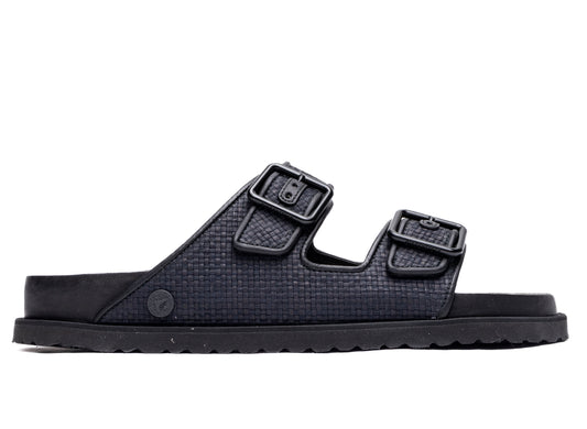 Birkenstock Arizona Raffia Luxe 1774 in Schwarz