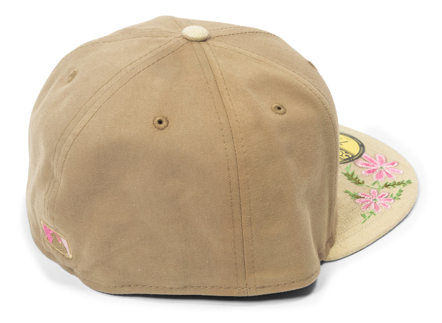 Gorra New Era Ajustada Bordada a Mano con Diseño Floral de los Atléticos de Oakland