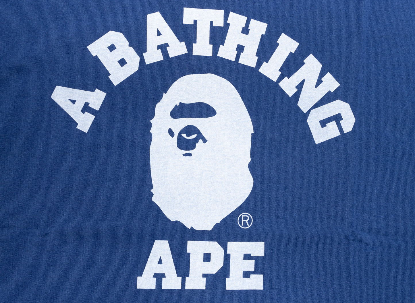 A Bathing Ape College Overdye Tee in Blau