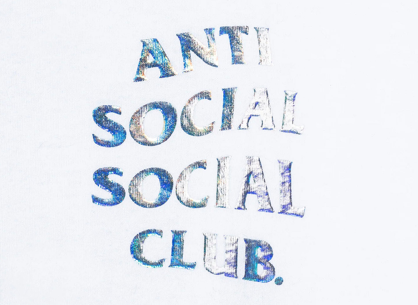 Anti Social Social Club Get Weird Hologram T-Shirt in Weiß