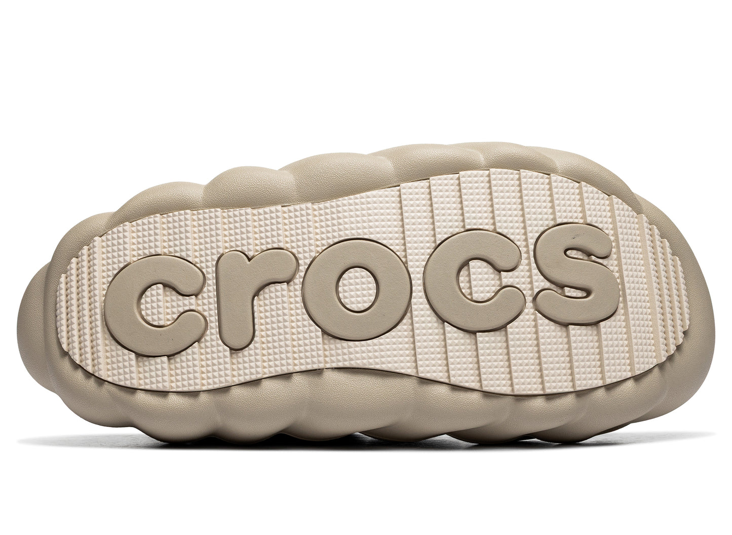 Crocs Overpuff Translucent Shorty in White - Damaged