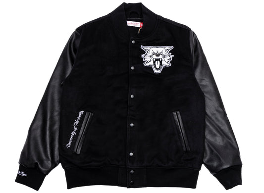 Chaqueta universitaria Mitchell & Ness NCAA Blackout Collection Kentucky Wildcats