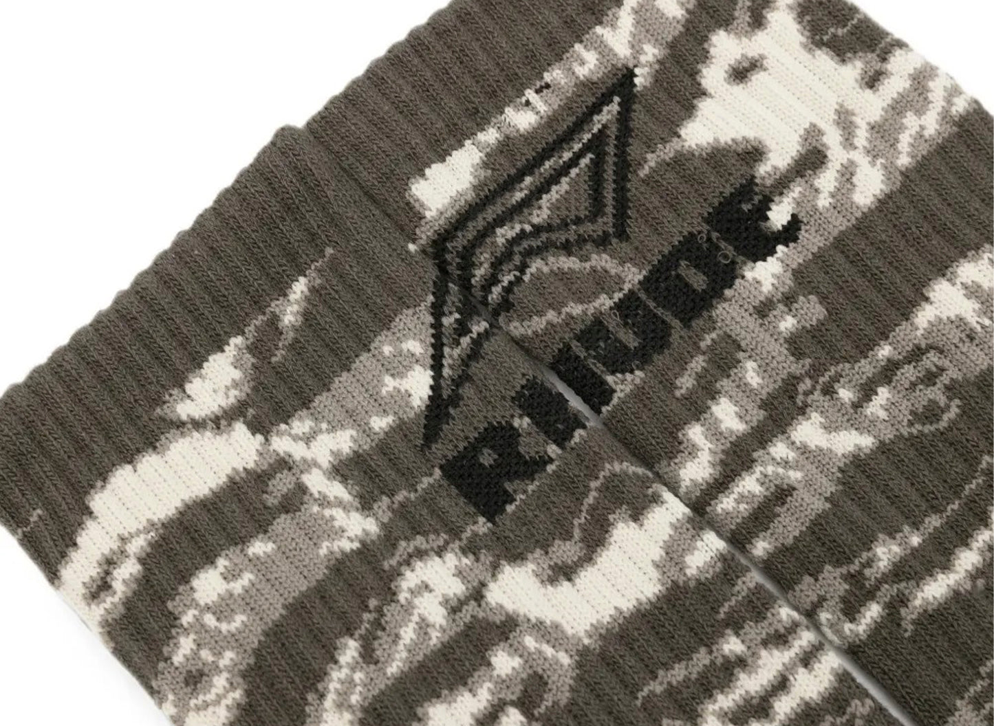 Rhude Tiger Camo Footy Sock in Camo / Black