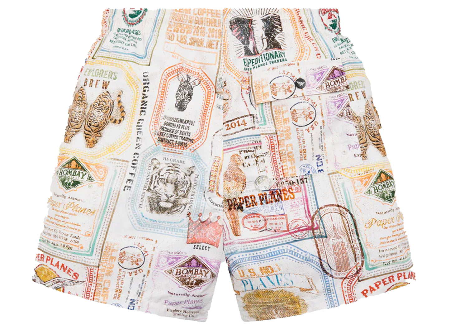 Badehose mit Paper Planes-Sackstempel-Aufdruck