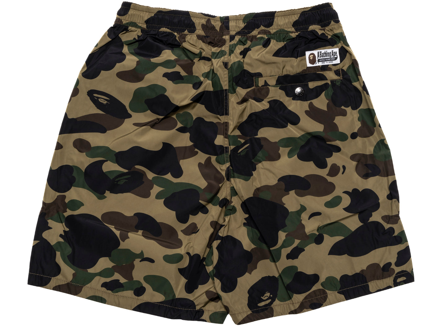 Bermudas A Bathing Ape 1st Camo para playa en verde