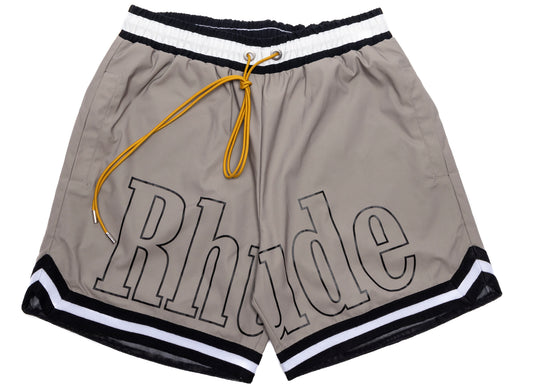 Pantalones cortos de baño Rhude Basketball en color caqui