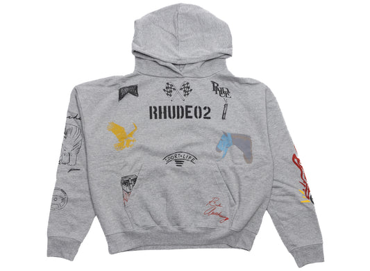 Sudadera con capucha Rhude Scribble