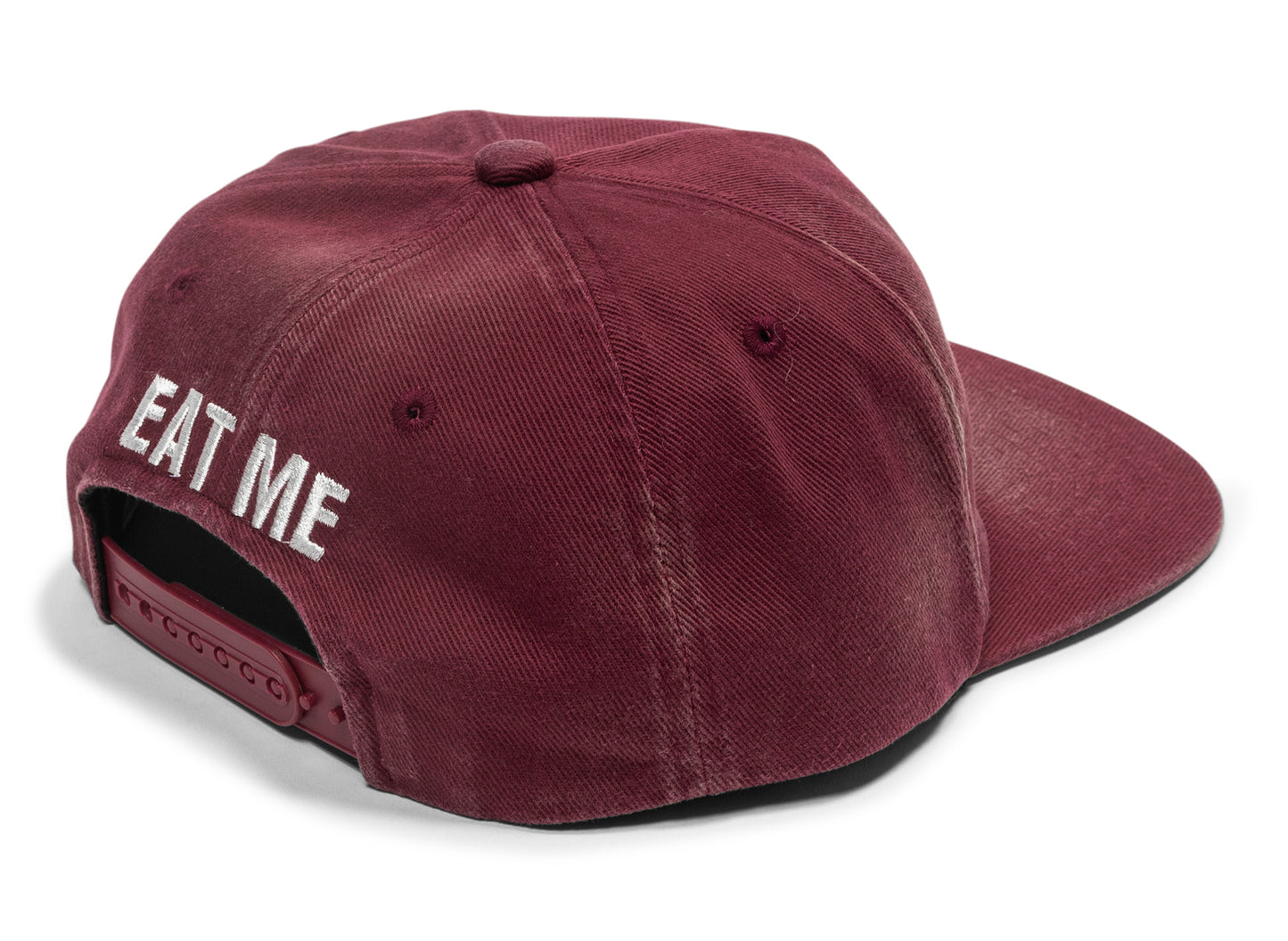 Gorra de 5 paneles Saint Michael Eat Me en color burdeos