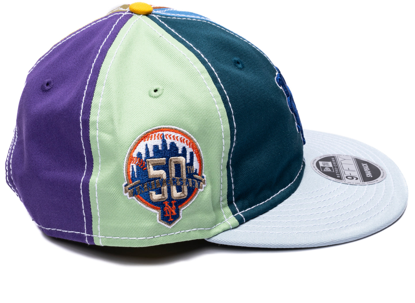 New Era x Sean Wotherspoon New York Mets Retro Crown 9Fifty Snapback Hat in Multi-Color