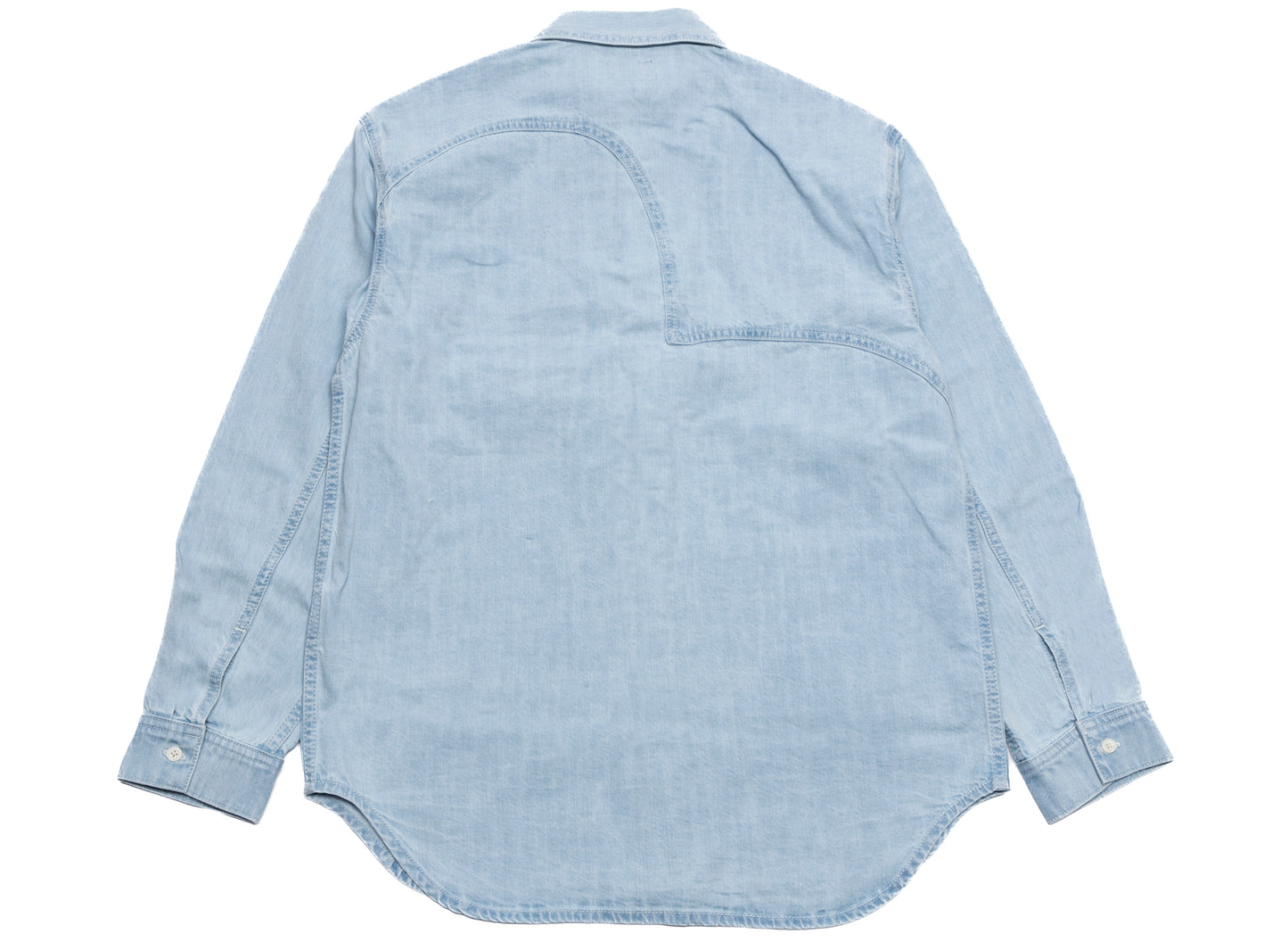 Camisa de mezclilla Evisu con bordado de gaviota