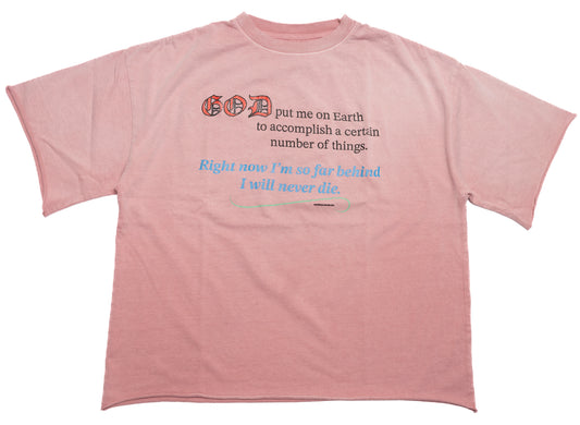 ASTRUM Distorted Faith Tee in a Plum colorway, men's T-shirt, view 1