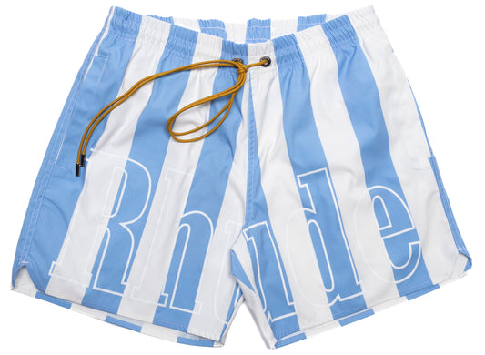 Bañador a rayas con logo de Rhude