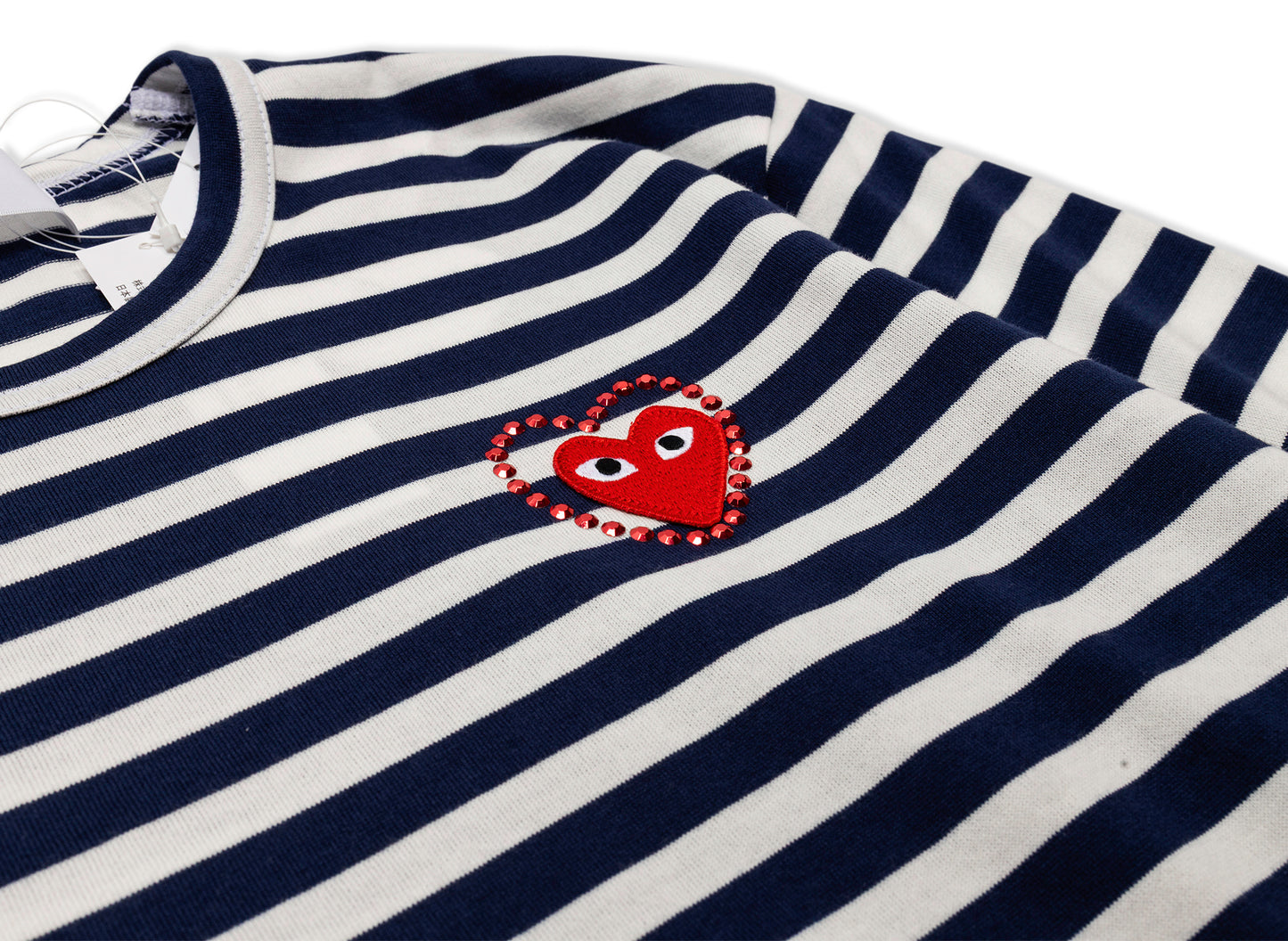 Comme des Garçons PLAY Metal Stone Emblem L/S Tee