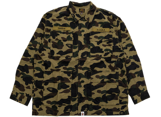 A Bathing Ape 1st Camo Military Shirt in Grün