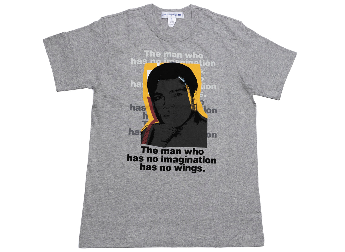 Comme des Garçons SHIRT Muhammed Ali Strick-T-Shirt in Grau