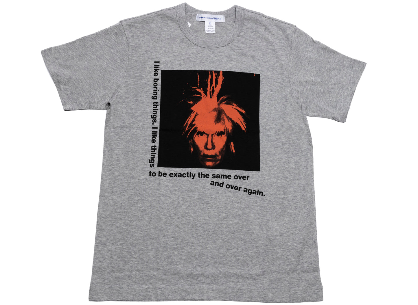Comme des Garçons SHIRT Andy Warhol Strick-T-Shirt in Grau