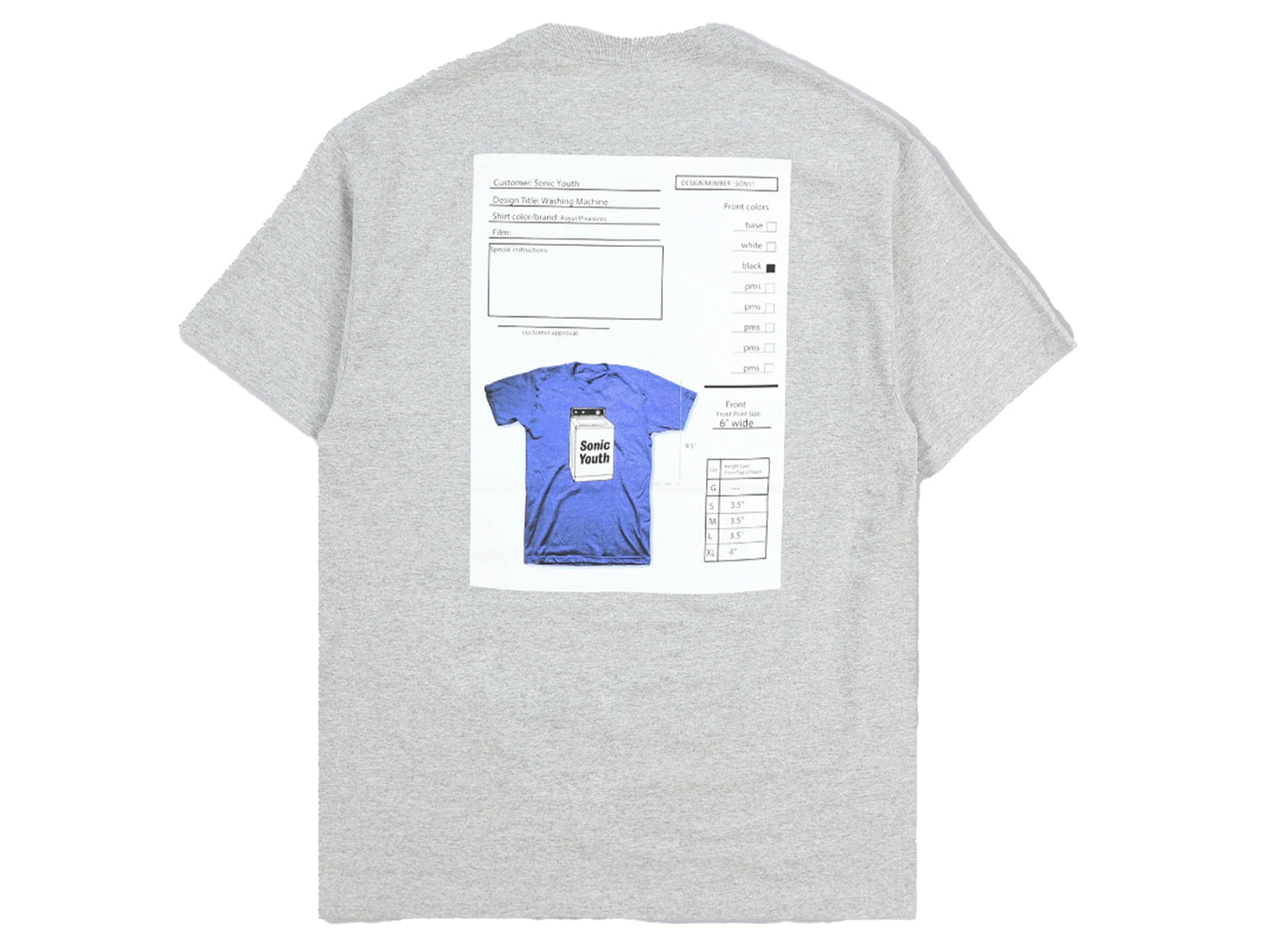 Pleasures x Sonic Youth Techpack T-Shirt in Grau