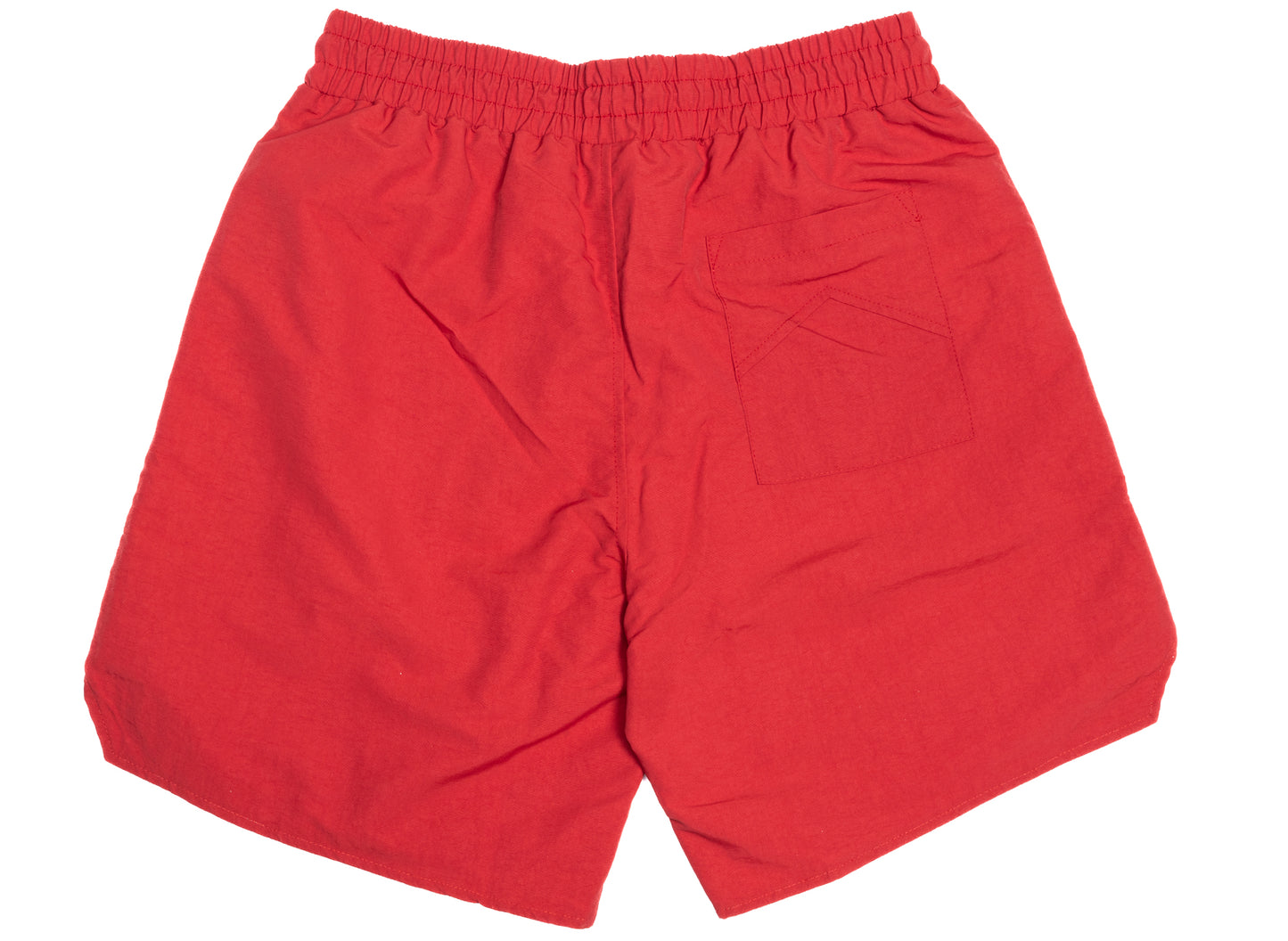 Rhude Logo Track Short in Red / White