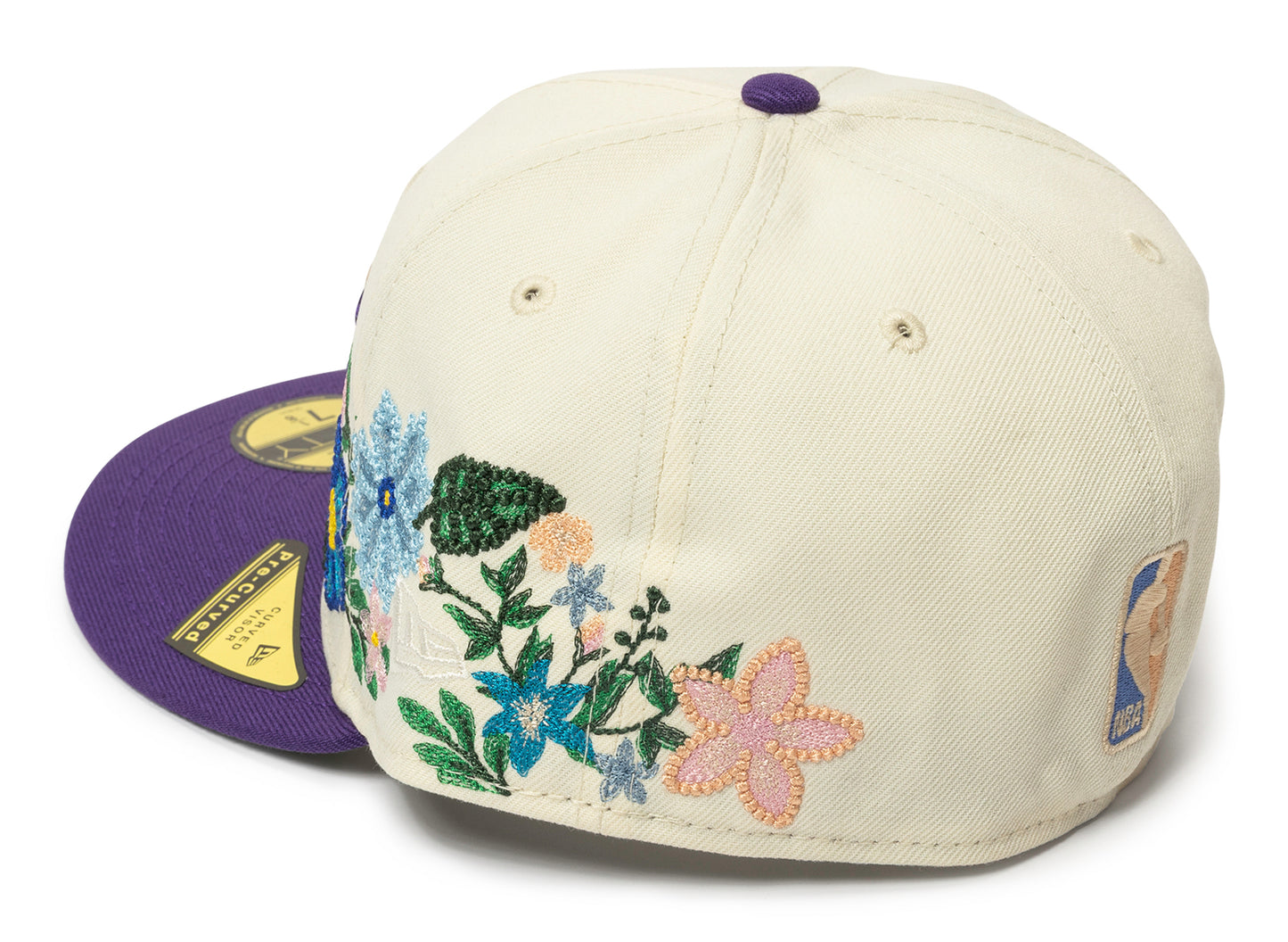 New Era Tonal Florals Los Angeles Lakers Fitted Hat v1