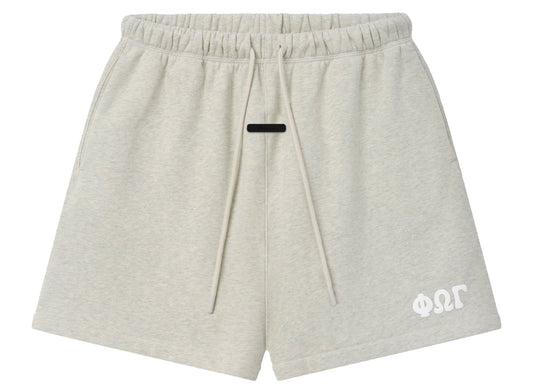 Fear of God Essentials Classic Short in Washed Vanilla Heather, men's shorts