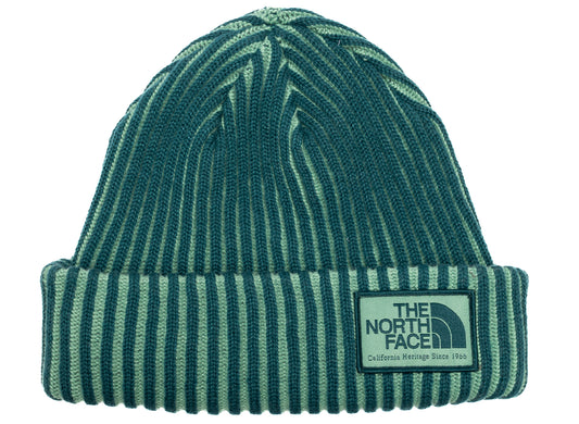 The North Face Salty Lined SE Beanie in Pacific Teal and Heritage, unisex beanie