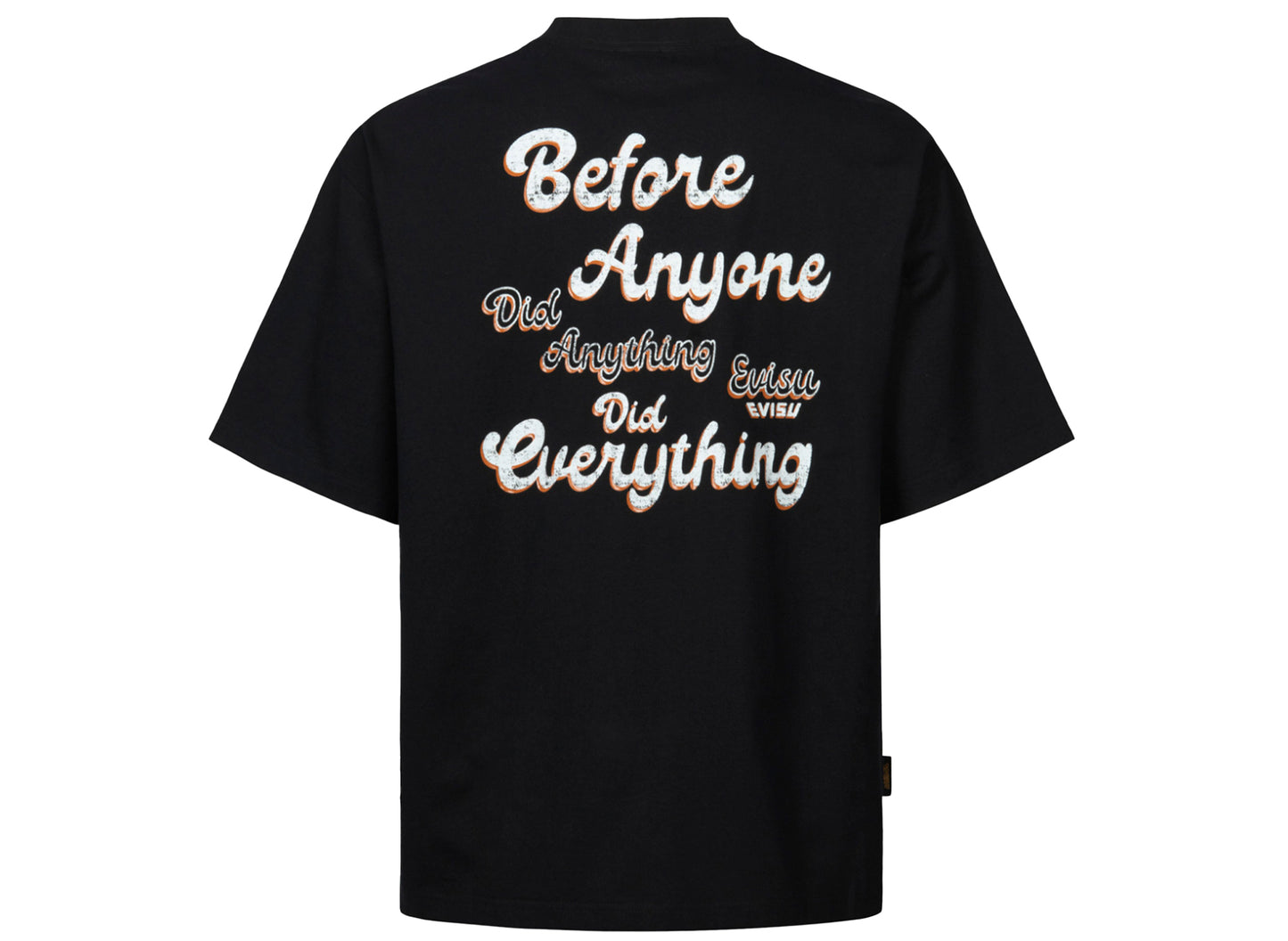 Camiseta Evisu de corte holgado con estampado Misty de múltiples logotipos y eslóganes