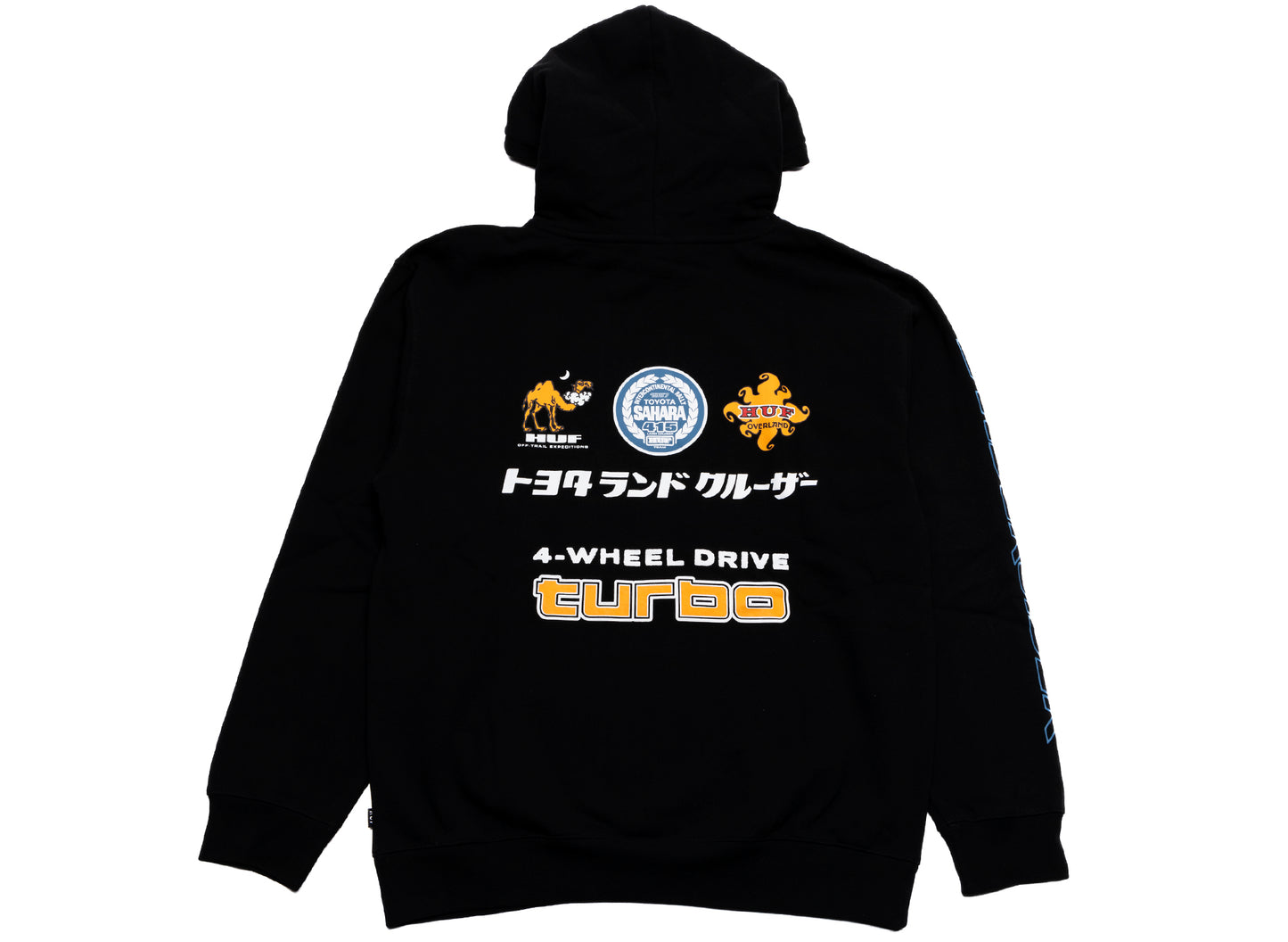 Sudadera con capucha HUF x Toyota Sahara Rally en negro