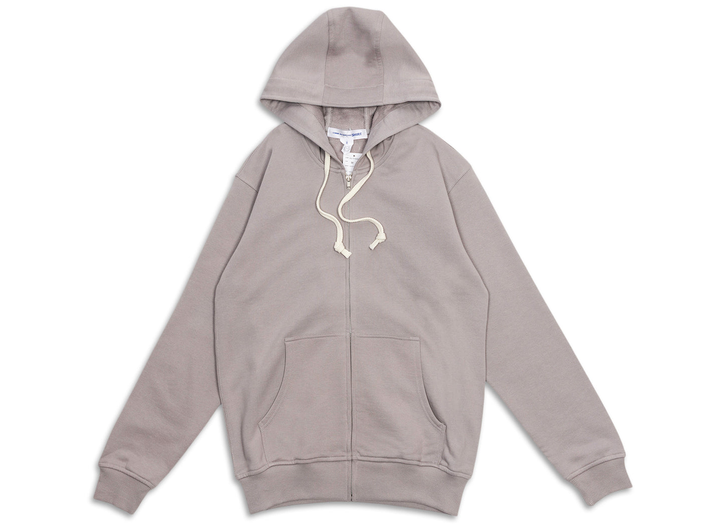 Comme des Garçons SHIRT Essential Zip Up Hoodie in Grau