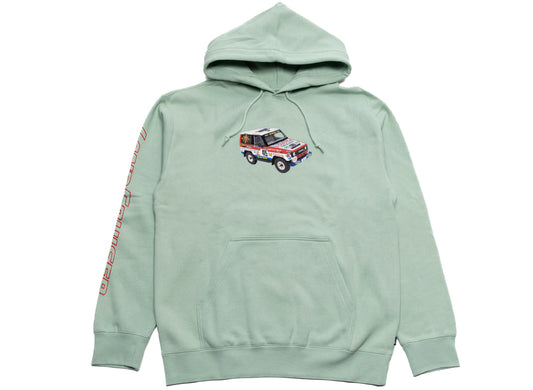 Sudadera con capucha HUF x Toyota Sahara Rally en color verde primavera