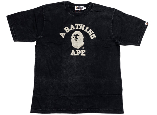 Camiseta relajada College Overdye de A Bathing Ape en negro