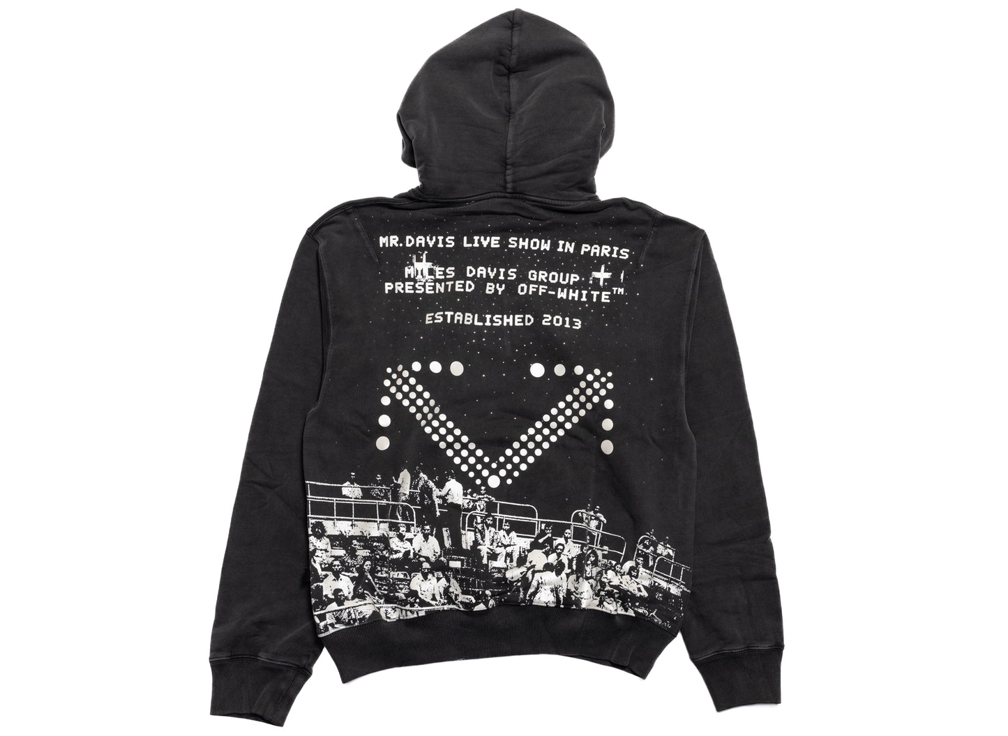OFF-WHITE Miles Davis Stadium Regular Hoodie in Black