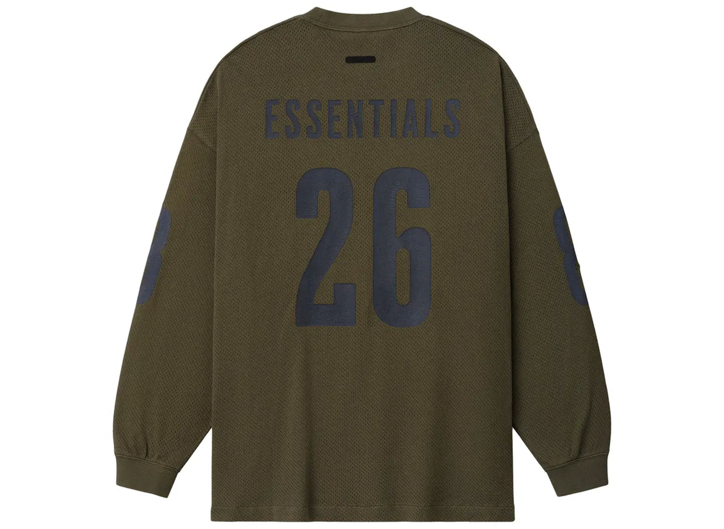 Fear of God Essentials Merch Long Sleeve Tee in Moss