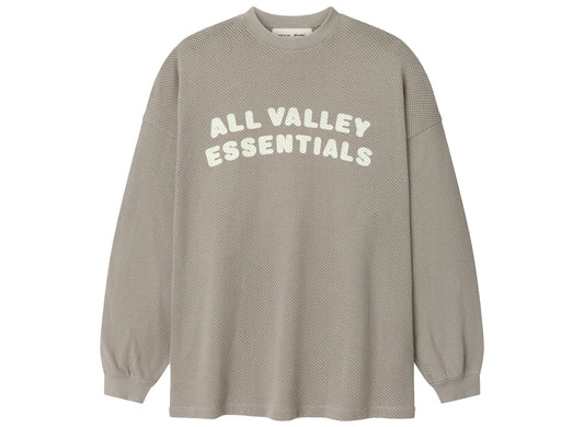 Fear of God Essentials Merch Long Sleeve Tee in Seal, men's t-shirt